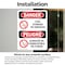 Signmission 7 in Width, Vinyl Decal, Rectangle, Bilingual OS-2PACK-DS-D-710-VS-1270 - alternate 4